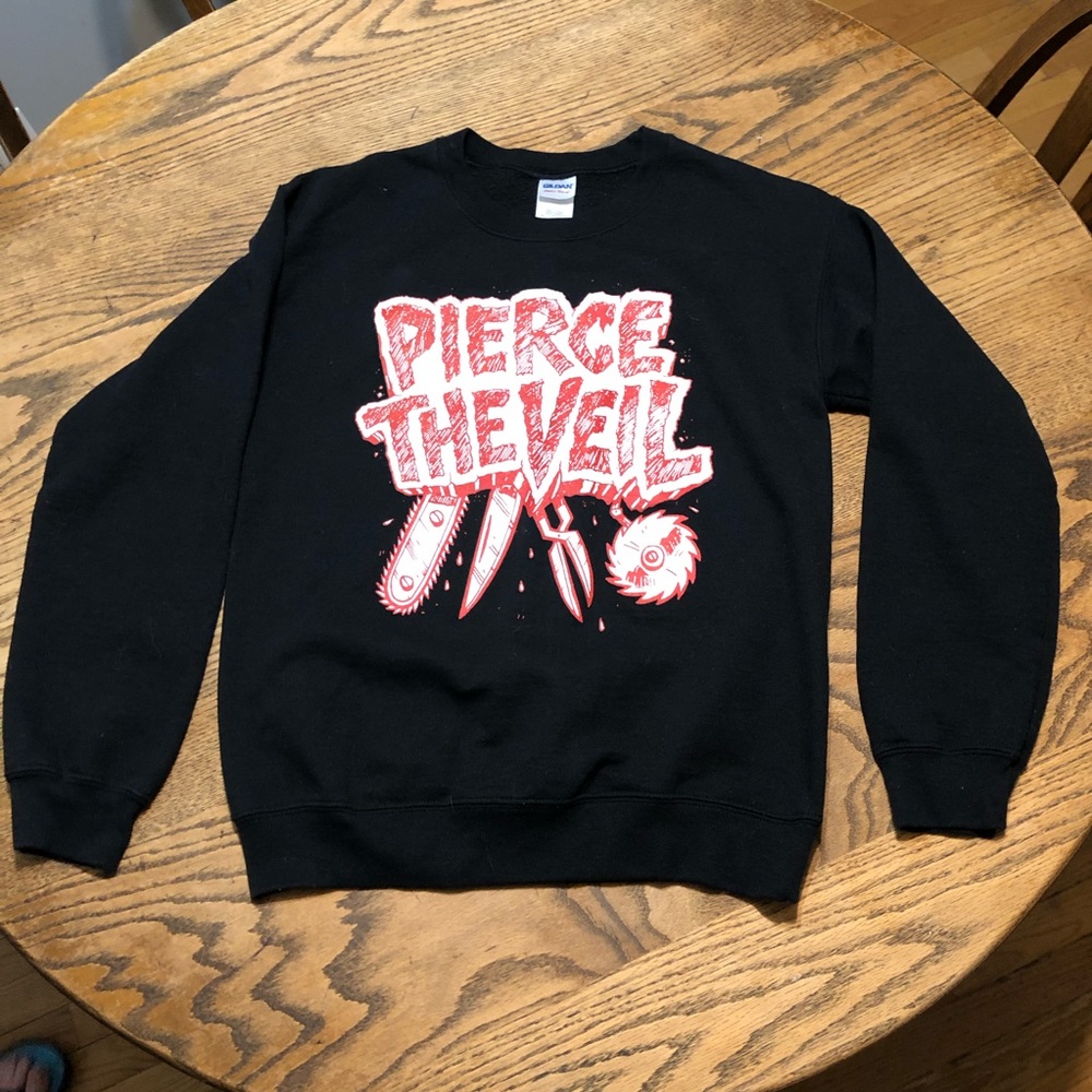 Pierce the Veil Black Sweatshirt misadventures album cover